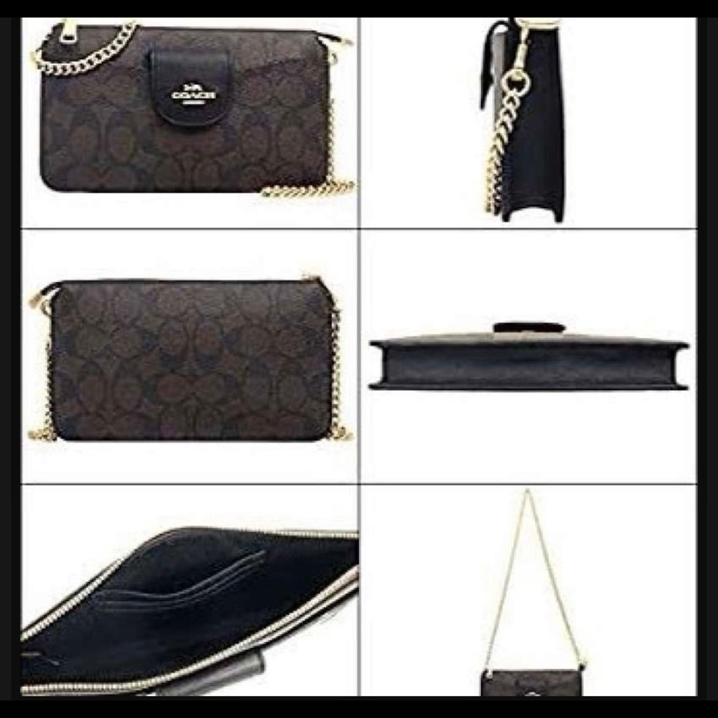 Coach Crossbody Signature Canvas Brown Brand New